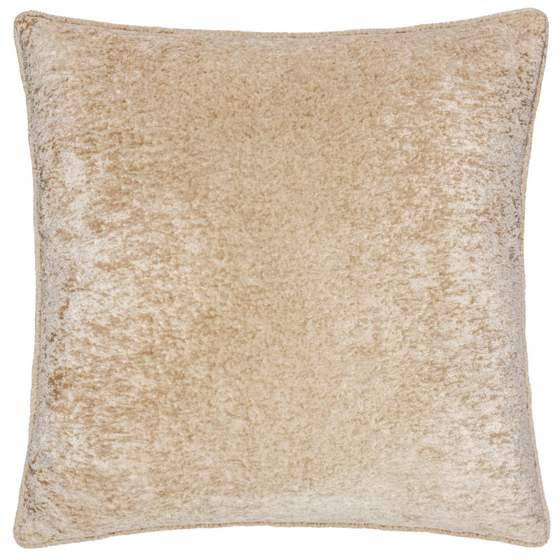 Lustre Square Cushion, Beige, Feather