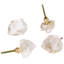 Druzy Crystal Geode Stone Dresser Knobs, Cupboard Drawer Pulls With Natural Gold Plated Stone 4 Pack
