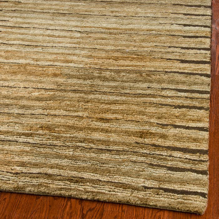 Elaine Organic Hand Knotted Jute Striped Rug