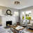 Lateefah Glass Flush Mount