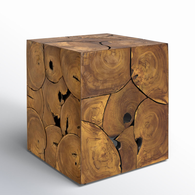 Gwyneth Square Teak Outdoor Side Table , 19.75'' in. W 19.75'' in. D