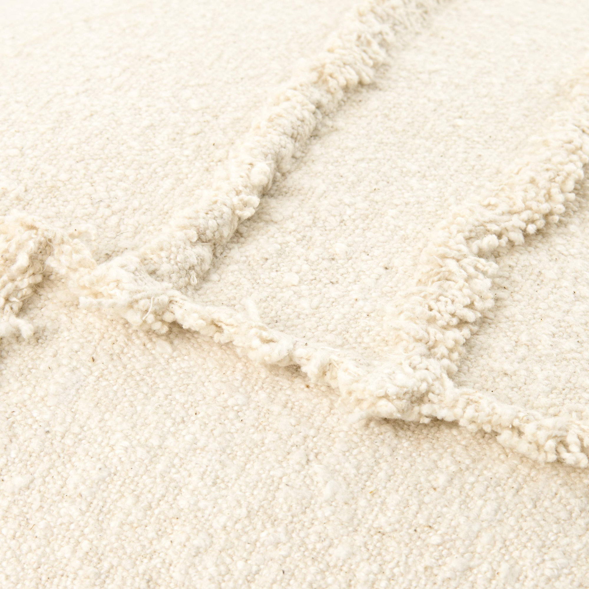 Yulara Accent Pillow Cover & Insert, Square 22", Ivory, Polyester