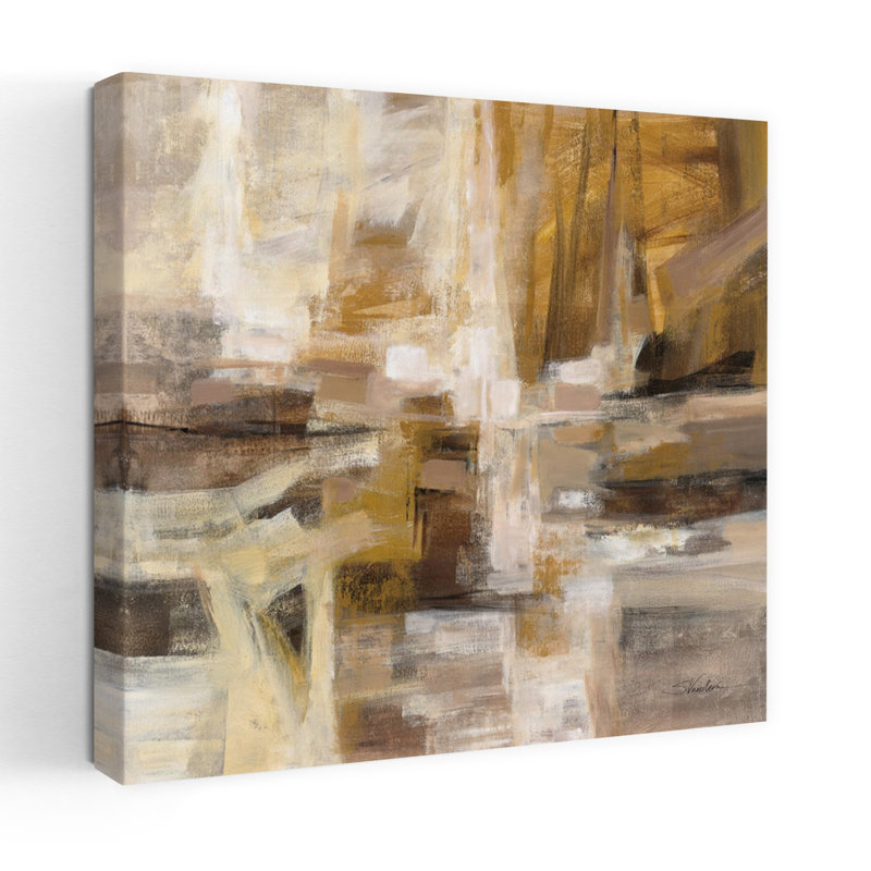 Ensoleillé contemporain avec art abstrait noir, H 36 po x l 36 po