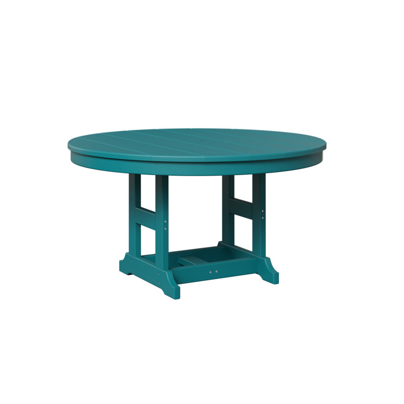 Kids Outdoor 38″ Round Table, Aruba Blue