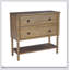 Commode décorative 2 tiroirs avec finition chêne naturel et rangement spacieux, parfaite pour un décor moderne et traditionnel.