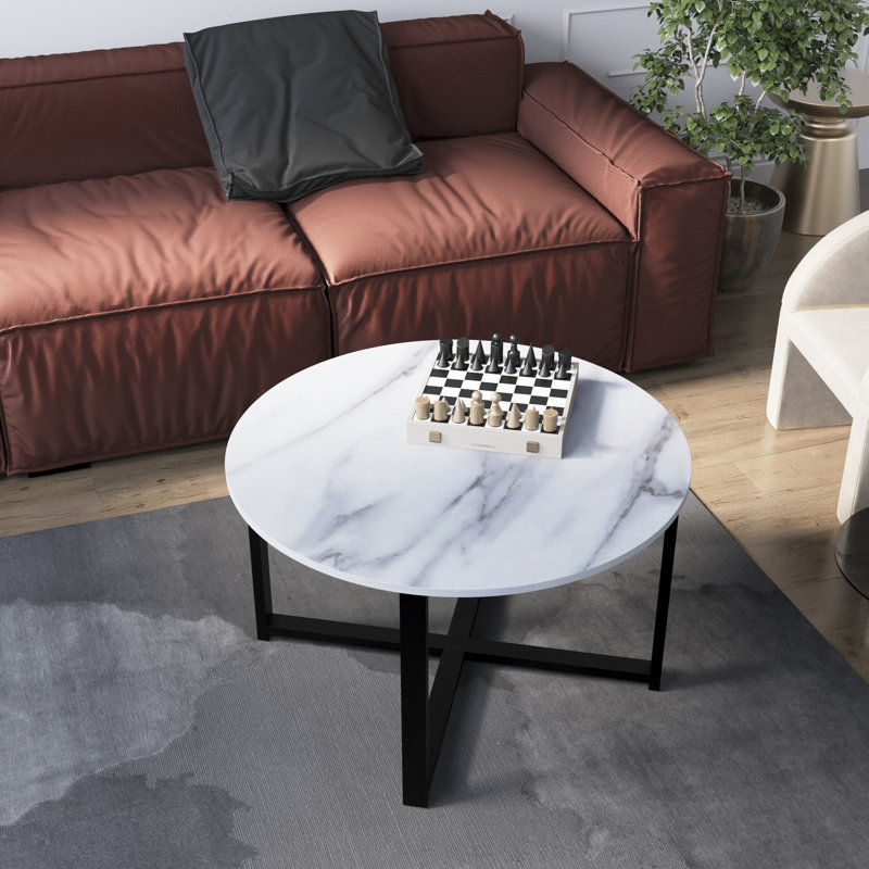 Catrinia Four Leg Coffee Table, Marble