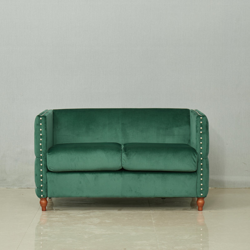 Causeuse capitonnée 2 pièces, Vert