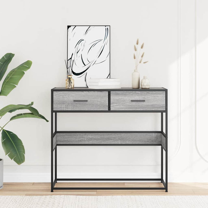 10-3 80cm Console Table, Grey/Sonoma
