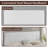 Keymond Classic Tufted Adjustable Upholstered Full Size Headboard in Linen Fabric, Metal Legs-1887952740