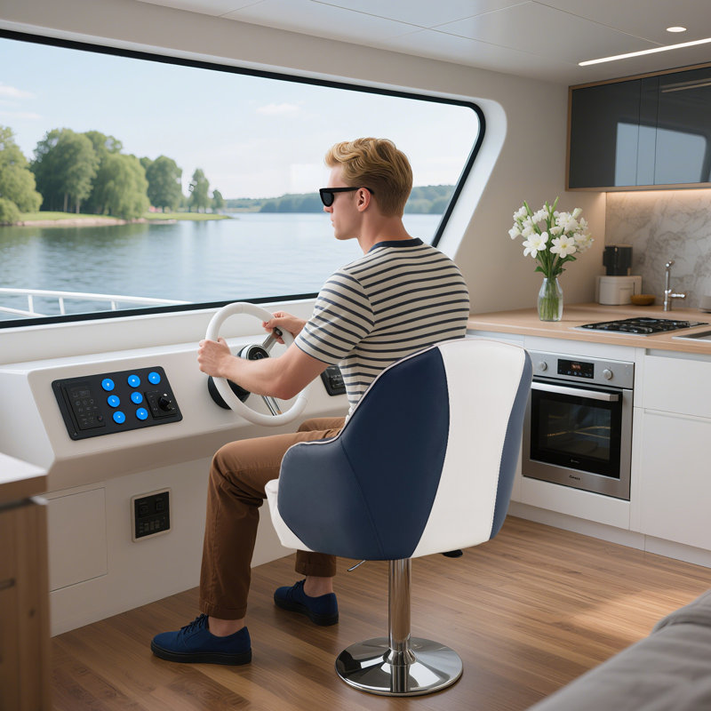 Siège de bateau Gymax avec siège ergonomique universel
