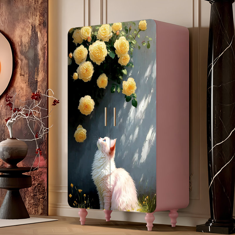 Household independent cream style wardrobe
