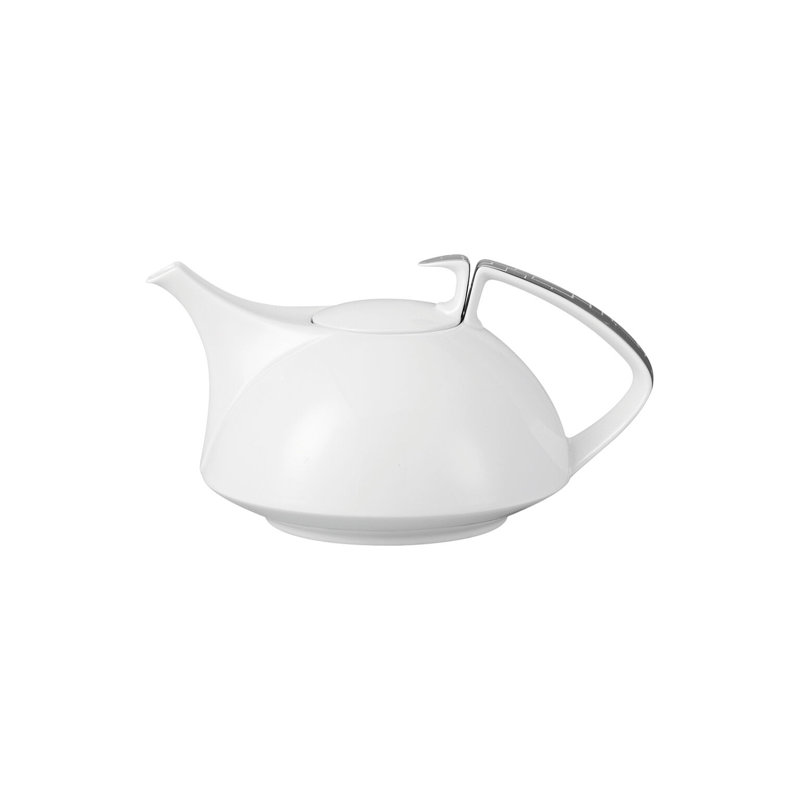 TAC Porcelain Teapot, Silver, 45.75 oz.