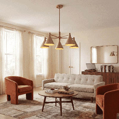Moderne 5-Light Chandelier