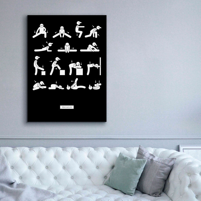 'Workout' by GraphINC, Giclee Canvas Wall Art, 54" H x 40" W