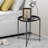 Otwell Steel Tray Top Cross Legs End Table-1048277566-1031775905