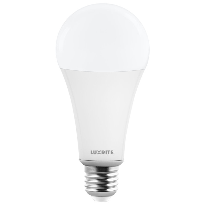 Ampoule DEL LUXRITE A23, 33 W, ampoule à culot E26, 4 000 lM, intensité variable, faisceau de 240 °, IRC 80, 120 V, indice d'humidité, incassable, homologuée UL