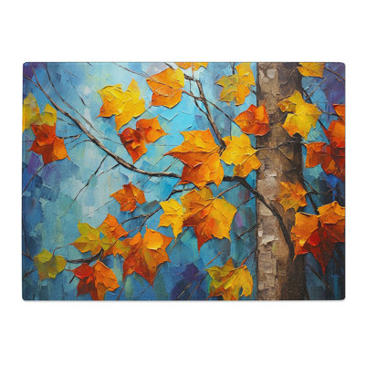 Leaf Palette Knife No.2  Glass Chopping Board
