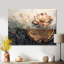 Fleurs de lotus, racines du lac - impression murale d'art en métal sur lotus-803799087