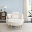 Fauteuils d'appoint en velours côtelé avec repose-pieds-911091822