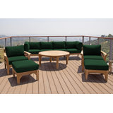 Monterey Outdoor 7 - Piece Teak Conversation Set