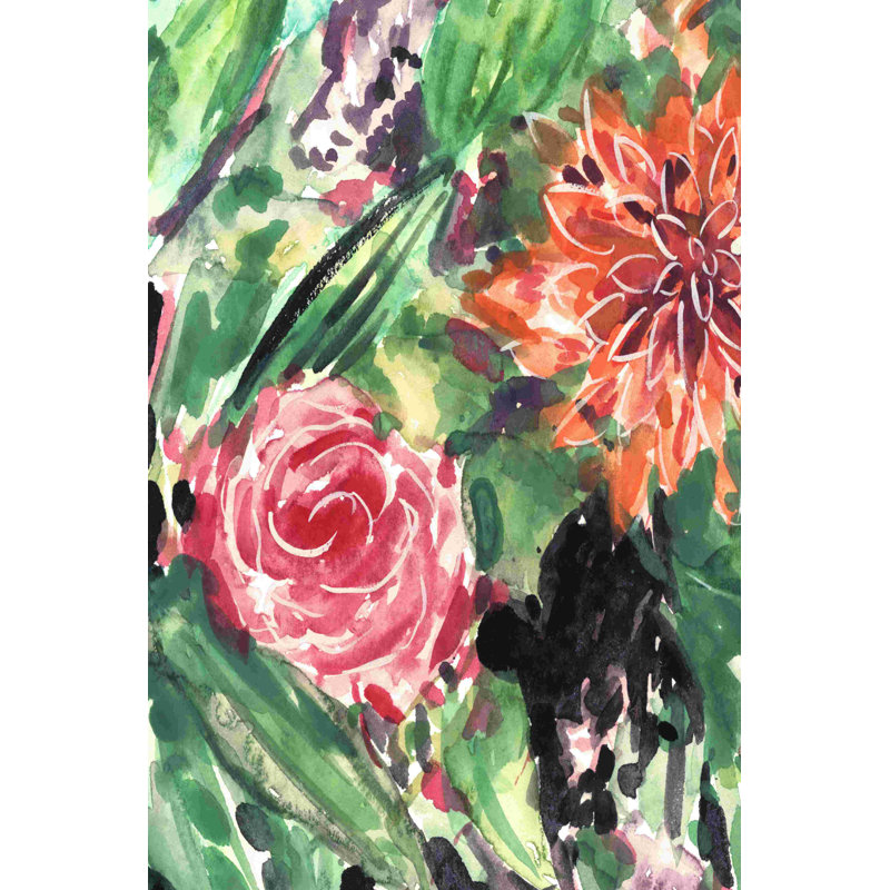 " Garden Fest IV " by Melissa Wang Painting Print, 18" H x 12" W  
