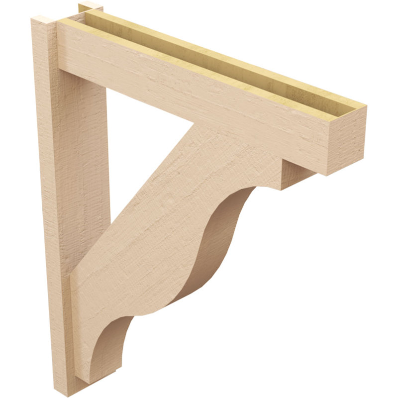 Bois de cèdre brut Funston Block TimberThane Perspector, brun clair apprêté, H 36 po x l 6 po x P 30 po