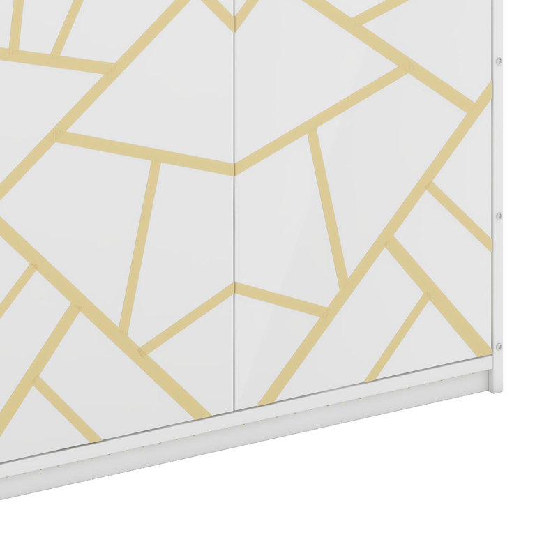 Lit pliant latéral tendance avec motif imprimé, éclairage à DEL et station de charge USB - Conception de pièce efficace