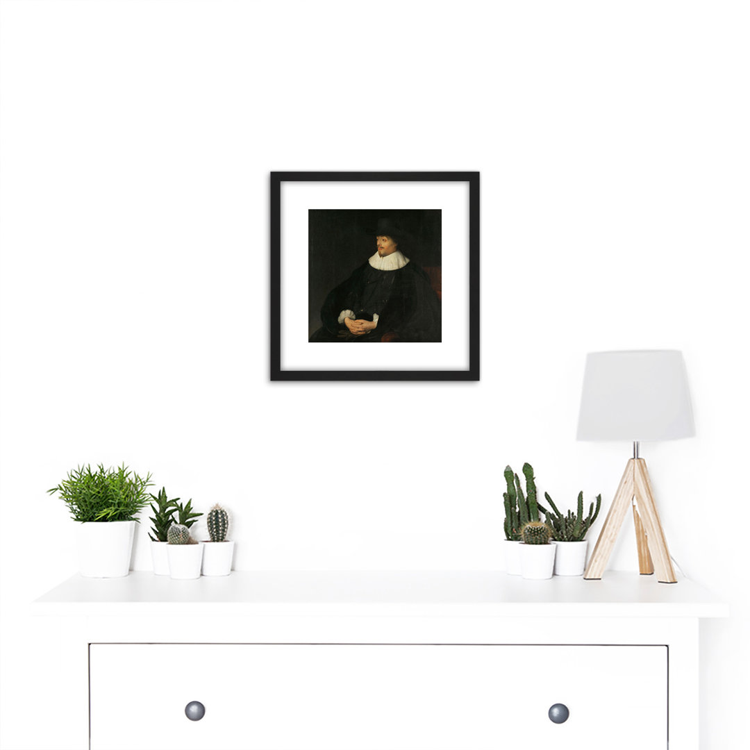 Lievens Portrait Poet Constantijn Huygens by Jan Lievens - Single Picture Frame Painting