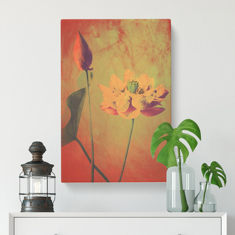 Vintage Floral - Wrapped Canvas, 60cm H x 40cm W x 3cm D
