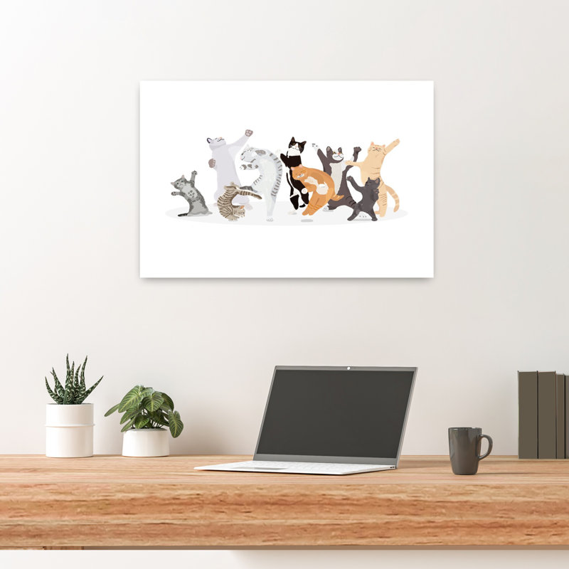 Art contemporain, art contemporain pour chat, H 16 po x l 24 po