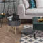 Berg 31.5Cm Velvet Round Storage Ottoman-792526463