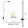 Jekhari LED Plug-in Armed Sconce