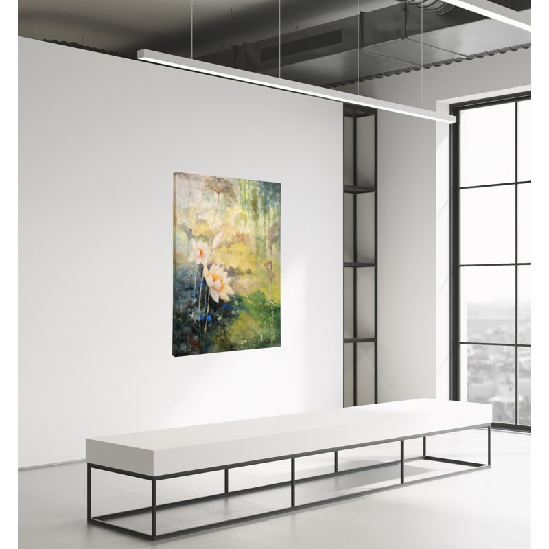 Le Beau Giclee by AFD Home 11158399 Floral Fusion Gallery Wrap, 36-Inch by 48-Inch