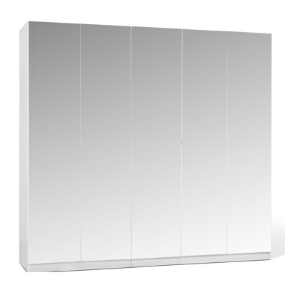 Bridgeview 5 Door Manufactured Wood Wardrobe