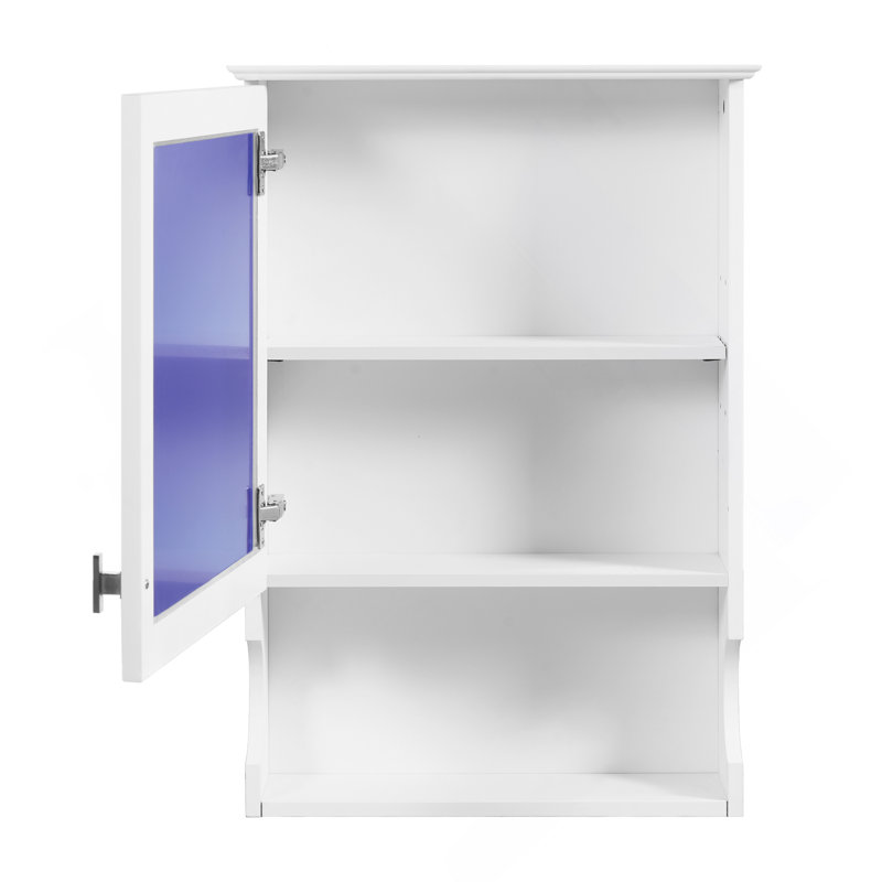 20'' Wall Mounted Bathroom Storage Cabinet with Mirror, White