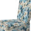 Blue Coastal Harmony - Motif floral - Chaise d'appoint rembourrée de style campagne rustique