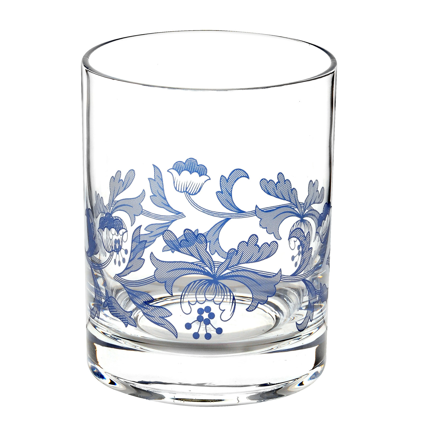 Spode Blue Italian Double Old Fashioned Glasses