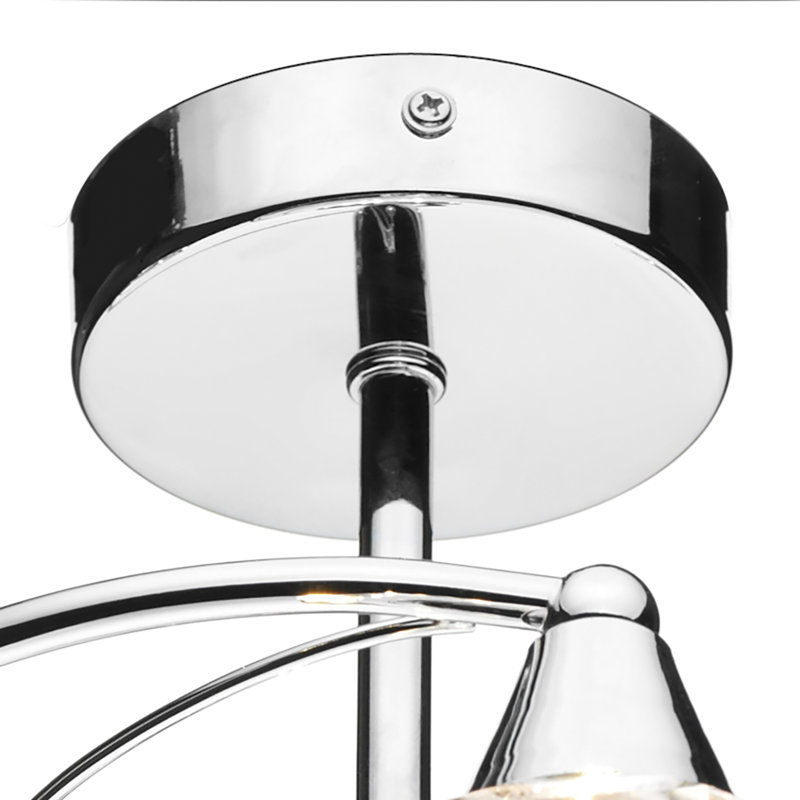 Greenhaw Glass Semi Flush Mount