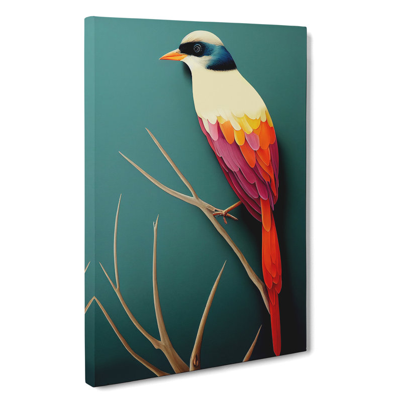 Magnificent Bird - Wrapped Canvas Print, 50cm H x 35cm W x 3cm D