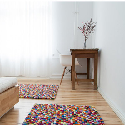 Geometric Wool Hand Woven Area Rug