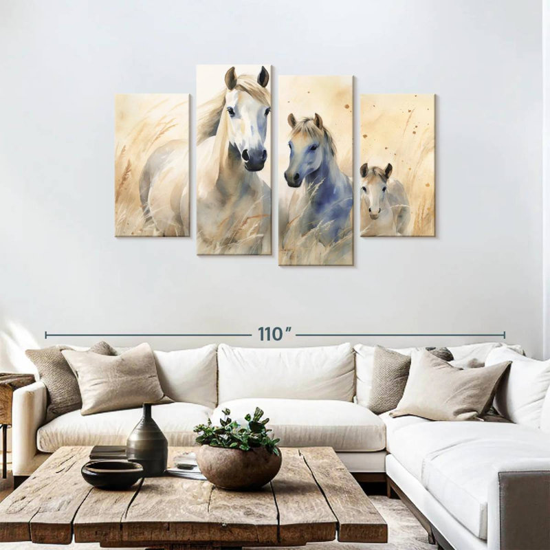 Brampt Grassland Horses, 48" H x 75" W