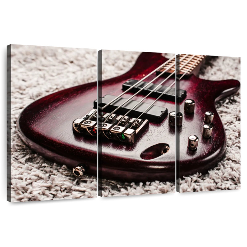 Guitare Abarca Acajou, H 32 po x l 50 po
