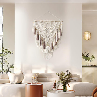 Suspension en macramé