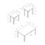 Ensemble de table, ensemble 3 pièces, café, bout, côté, décor, salon, stratifié, transitionnel-1946957335