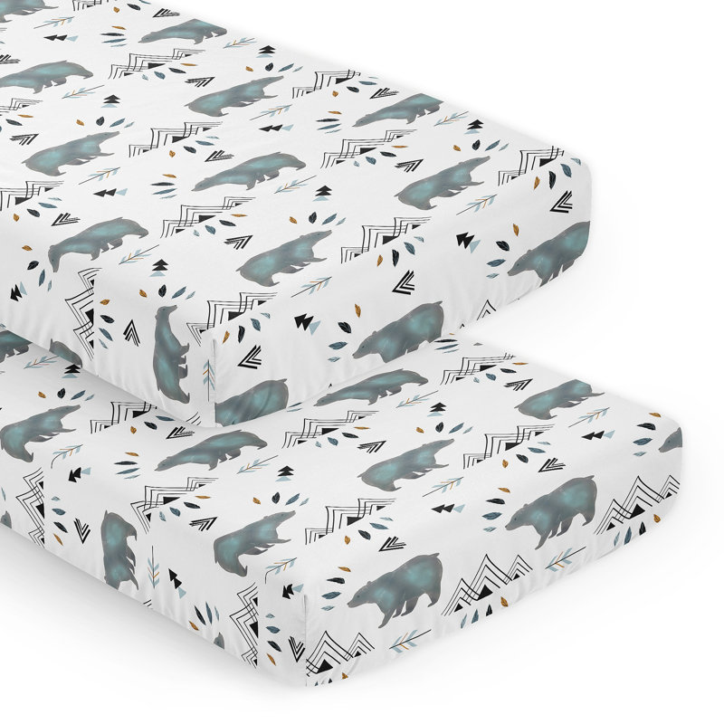 Drap-housse pour lit de bébé Bear Mountain par Sweet Jojo Designs