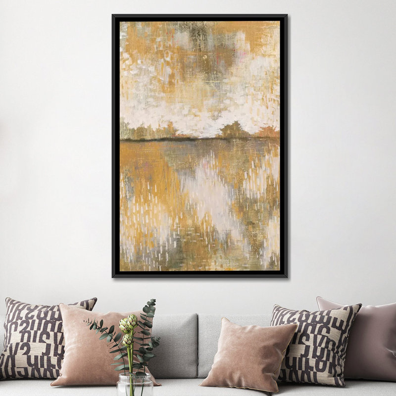 «Curious Sky», reproduction d'art sur toile, H 26 po x l 18 po x P 1,5 po, Toile encadrée noire, Pas de tapis