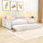 Full Wood Upholstery Daybed with Trundle and Slats-47791869