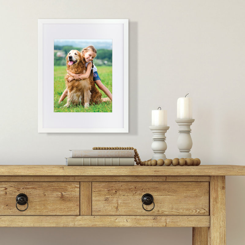 Cadre photo Snap Linear, 8 po x 10 po, 11 pi x 14 po, Blanc