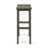 3-Piece Balcony Bar Set With Bottom Shelf Table And 2 Stools, Grey Finish