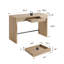 Bureau minimaliste en bois avec tiroir caché Boho-2061035537